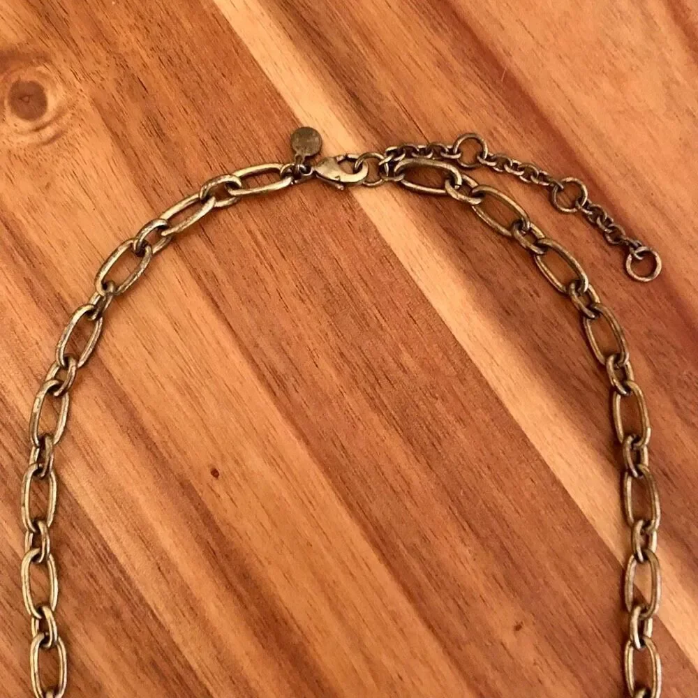 J.Crew | Rhinestone Statement Pendant Necklace | 18” Adjustable